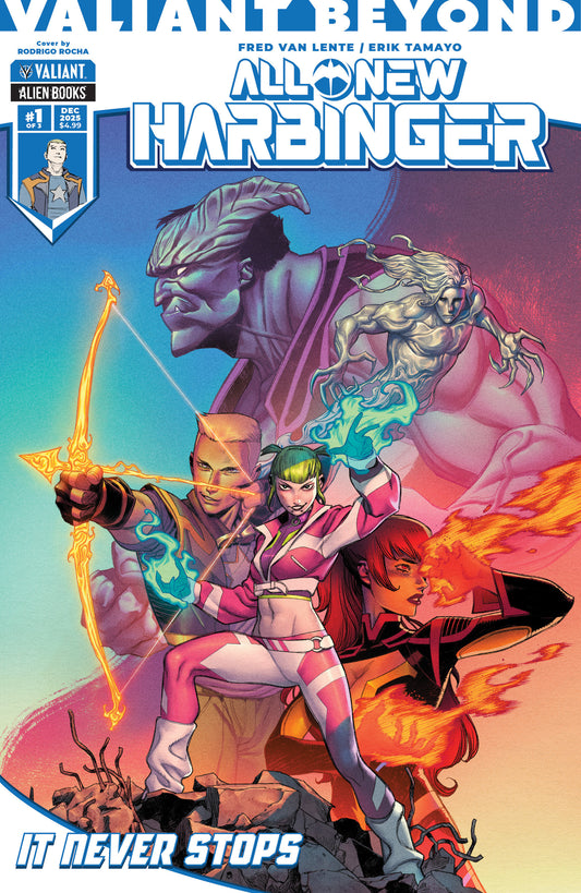 Valiant Beyond: All-New Harbinger #4--It Never Stops #1 Cover A (Rocha) ISBN: 73238818204600411 - Release Date: 1/7/26
