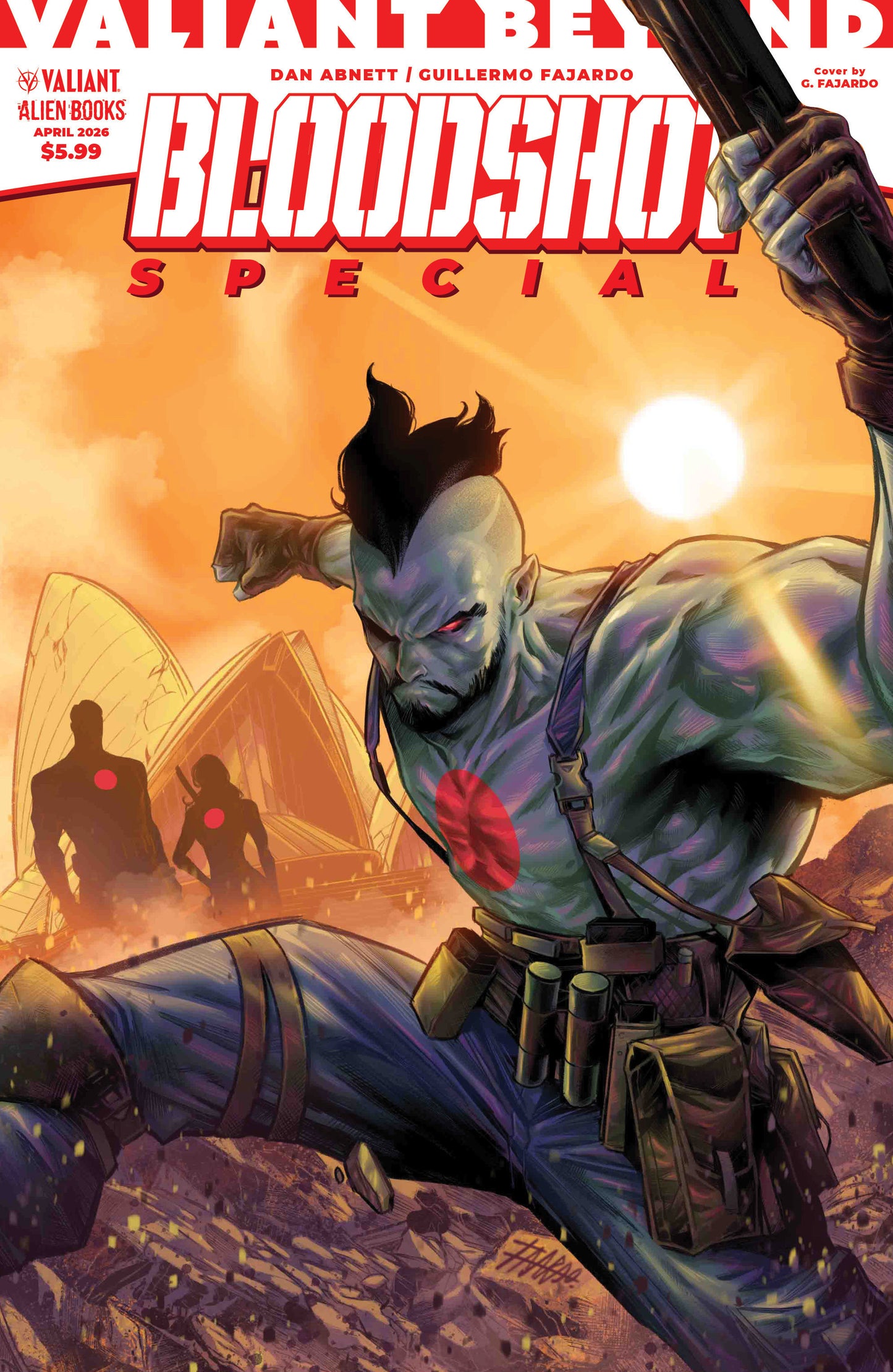 Valiant Beyond: Bloodshot: Special Cover A (Fajardo) ISBN: 73238818404000111 - FOC DATE: 3/29/26  - Release Date: 5/6/26