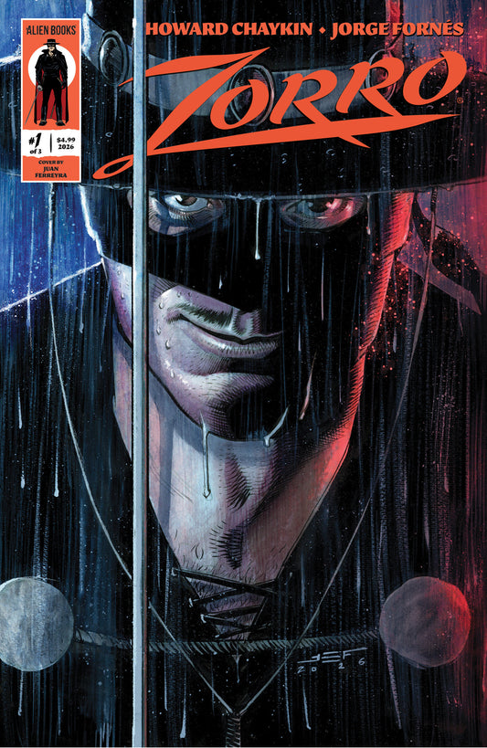 Zorro #1 Variant C (Ferreyra) ISBN: 73238818464400131 - FOC DATE: 4/12/26  - Release Date: 5/20/26
