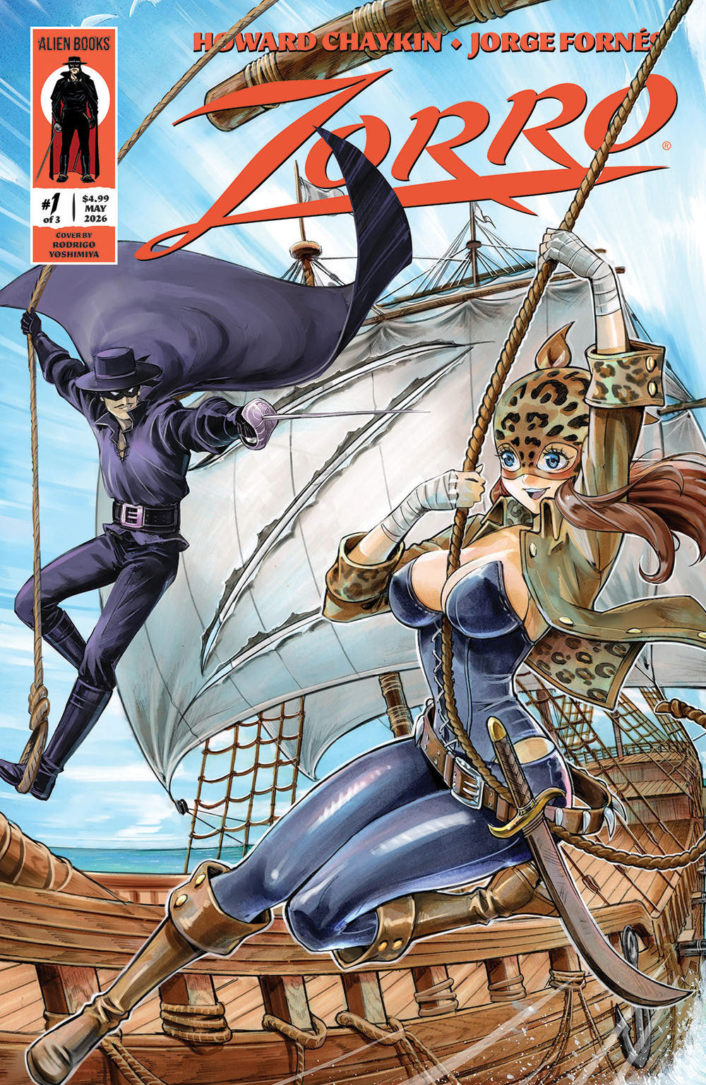Zorro #1 Variant D (Yoshimiya) ISBN: 73238818464400151 - FOC DATE: 4/12/26  - Release Date: 5/20/26