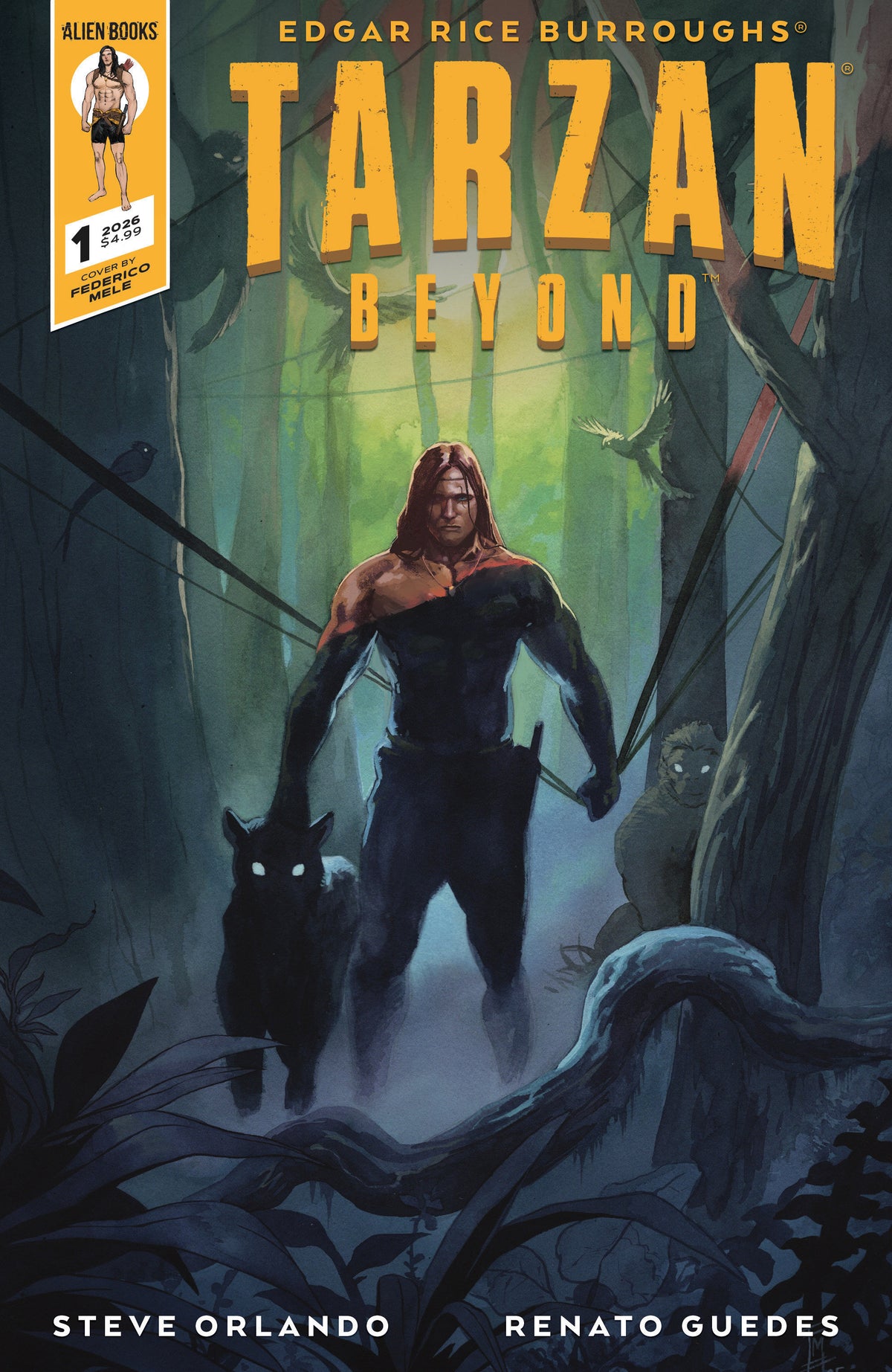Tarzan Beyond #1 Variant B (Mele) ISBN: 73238818474300121 - FOC DATE: 5/3/26  - Release Date: 6/10/26