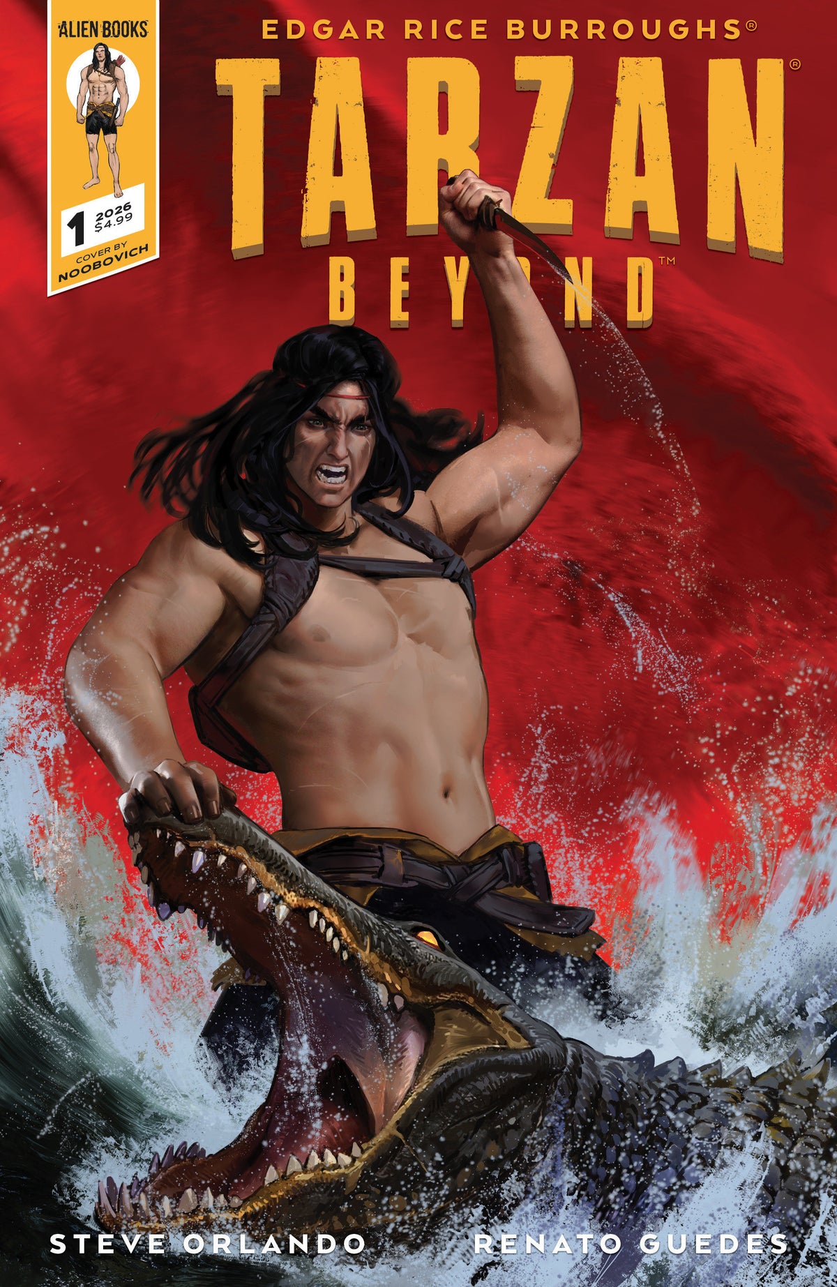 Tarzan Beyond #1 Variant D (Noobovich) ISBN: 73238818474300141 - FOC DATE: 5/3/26  - Release Date: 6/10/26