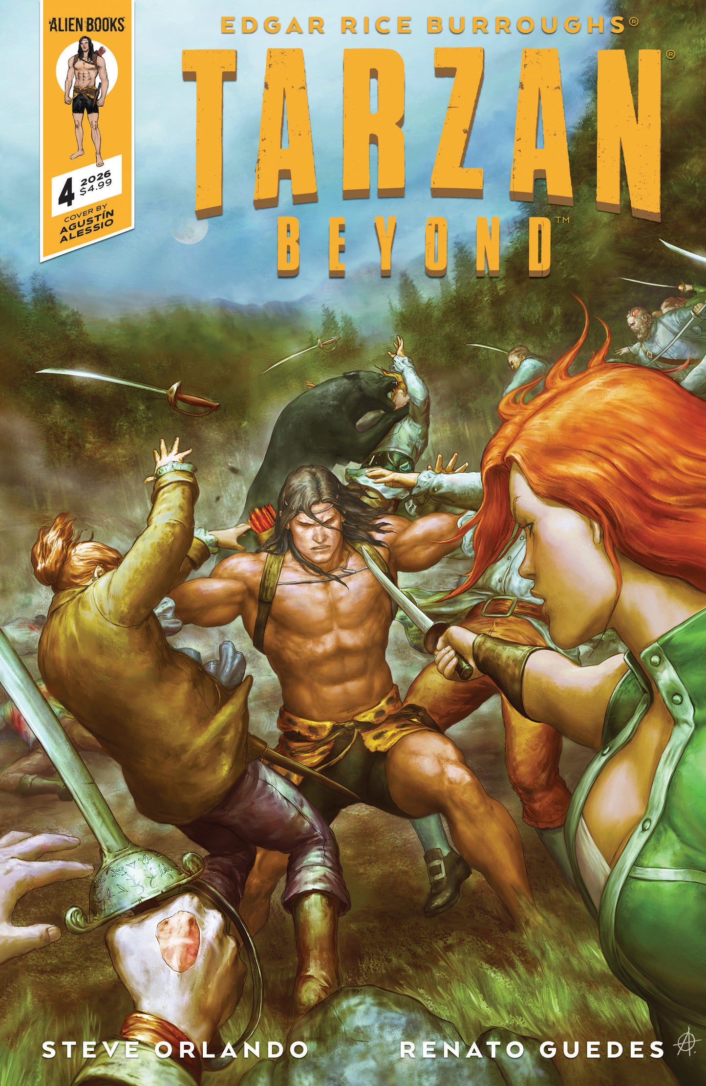 Tarzan Beyond #4 Cover A (Alessio) ISBN: 73238818474300411 - FOC DATE: 9/13/26  - Release Date: 10/21/26