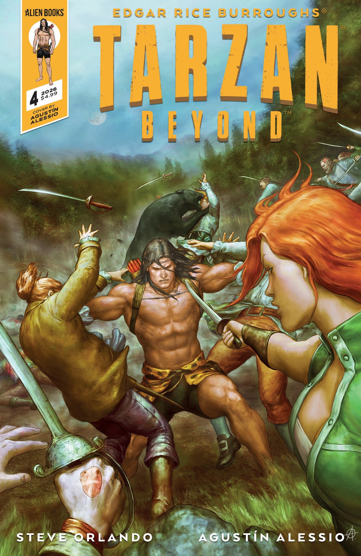 Tarzan Beyond #4 Cover A (Alessio) ISBN: 73238818474300411 - FOC DATE: 10/18/26  - Release Date: 12/2/26