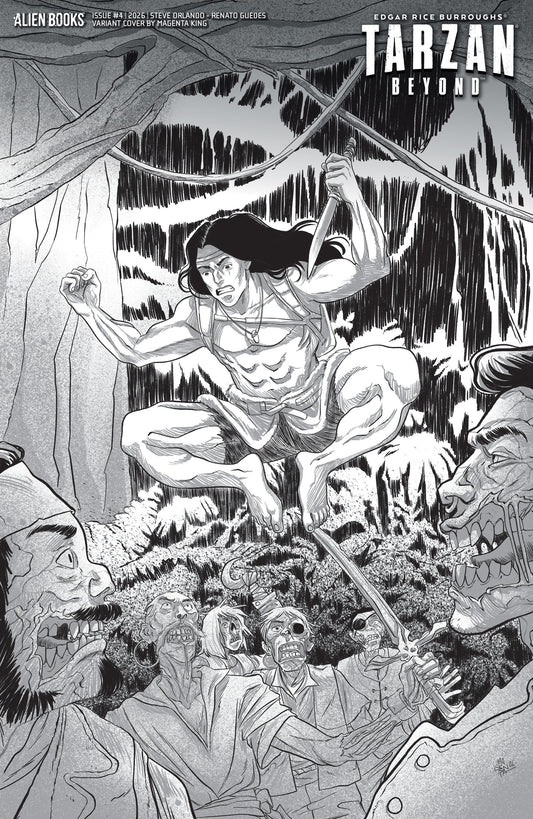 Tarzan Beyond #4 Variant D (King B&W) ISBN: 73238818474300441 - FOC DATE: 9/13/26  - Release Date: 10/21/26