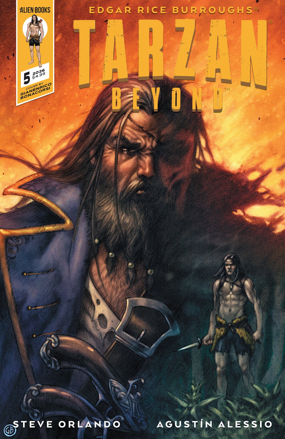 Tarzan Beyond #5 Variant C (Bonacorsi) ISBN: 73238818474300531 - FOC DATE: 11/8/26  - Release Date: 12/23/26
