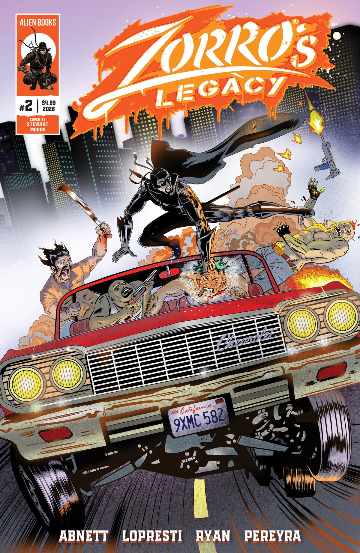 Zorro's Legacy #2 Variant B (Moore) ISBN: 73238818484200221 - FOC DATE: 7/12/26  - Release Date: 8/19/26
