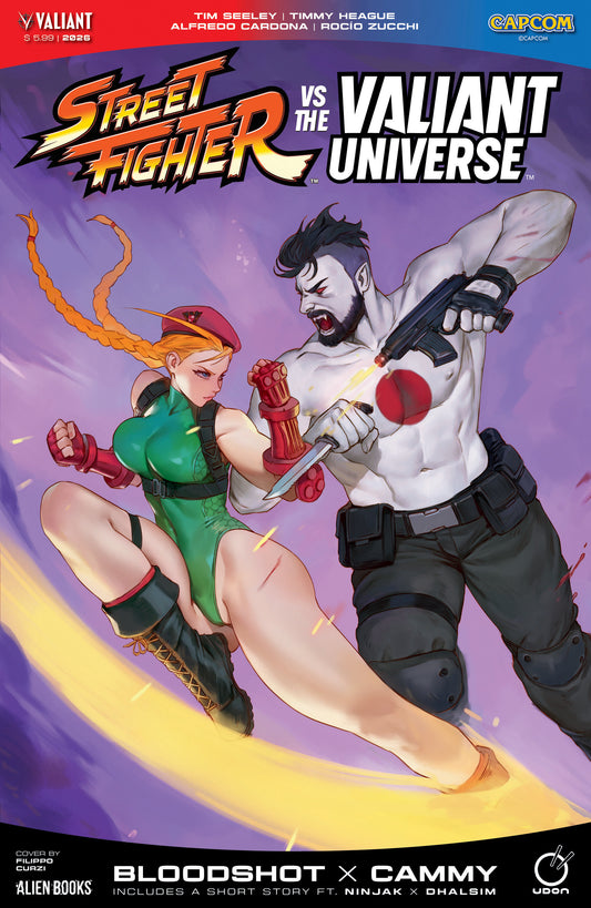 Street Fighter Vs. The Valiant Universe Special Cover A (Curzi) ISBN: 73238818694500111 - FOC DATE: 6/21/26  - Release Date: 7/29/26