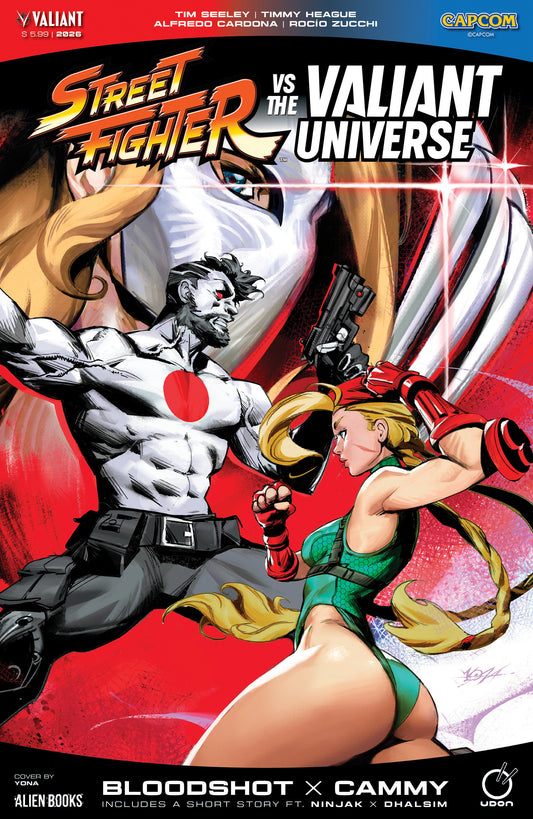 Street Fighter Vs. The Valiant Universe Special Variant B (Yonas) ISBN: 73238818694500121 - FOC DATE: 6/21/26  - Release Date: 7/29/26