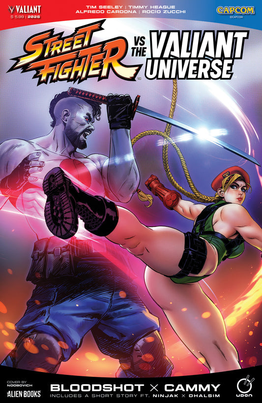 Street Fighter Vs. The Valiant Universe Special Variant D (Noobovich) ISBN: 73238818694500141 - FOC DATE: 6/21/26  - Release Date: 7/29/26