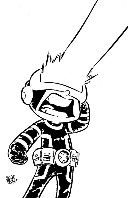 1:50 X-MEN #35 SKOTTIE YOUNG'S BIG MARVEL VIRGIN BLACK AND WHITE VARIANT [FHX] - Release Date:  6/5/24