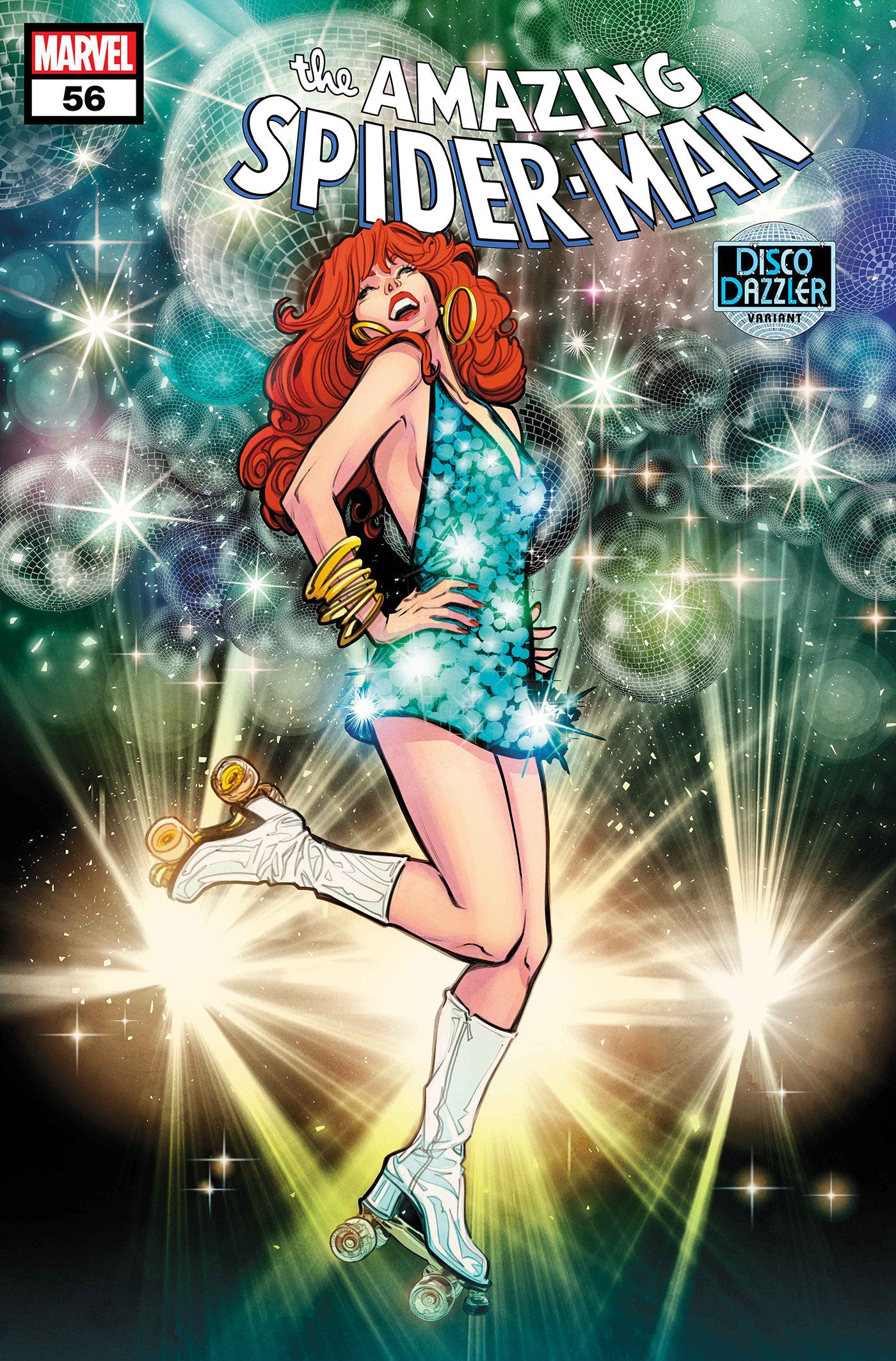 AMAZING SPIDER-MAN #56 JOELLE JONES DISCO DAZZLER VARIANT  - Release Date: 8/28/24
