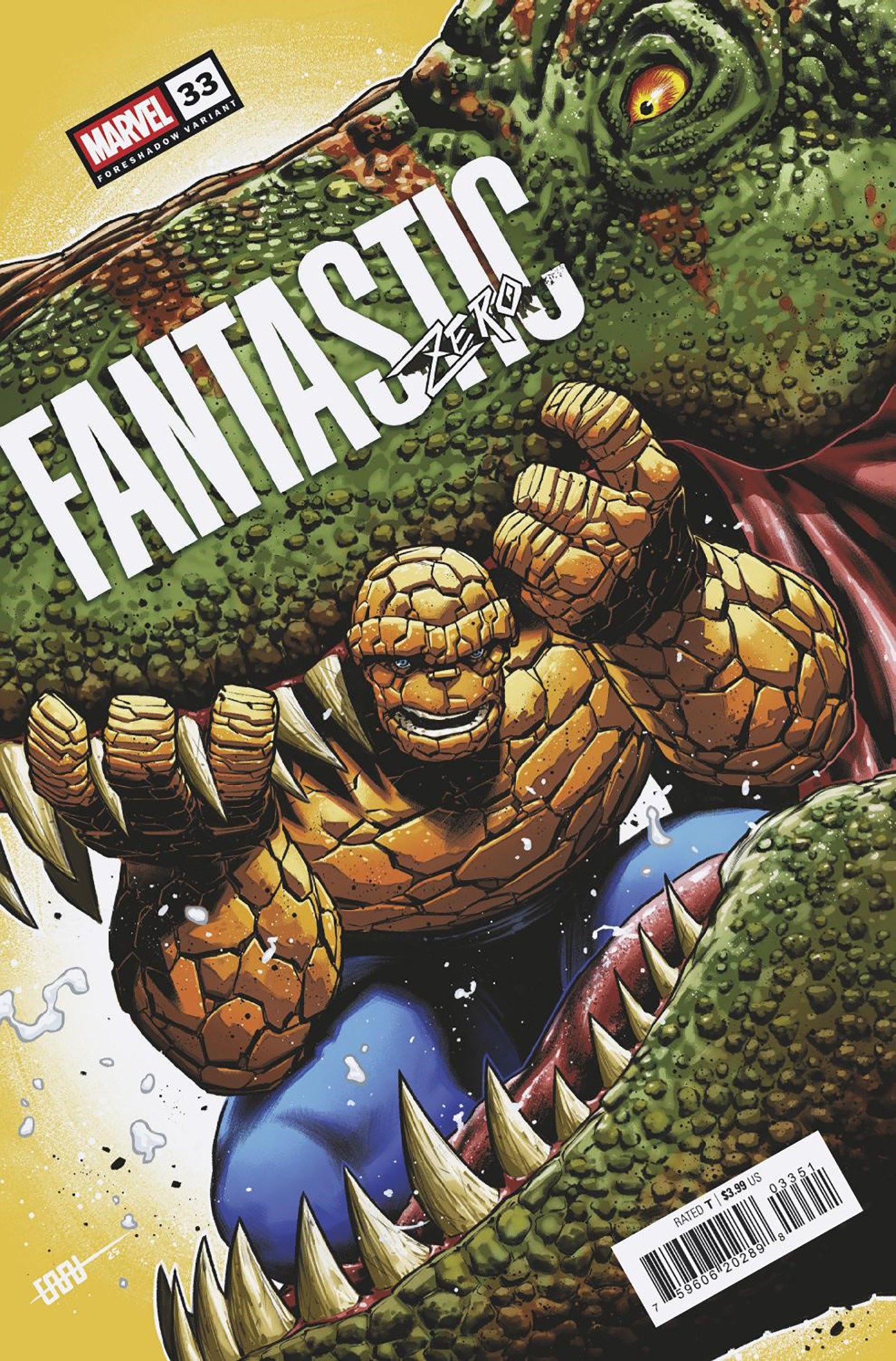 FANTASTIC FOUR #33 CAFU FORESHADOW VARIANT [DOOM]  - Release Date:  6/25/25