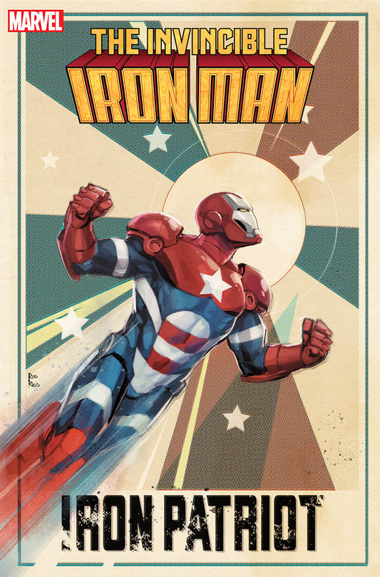 INVINCIBLE IRON MAN #19 ROD REIS IRON PATRIOT VARIANT - Release Date:  6/19/24