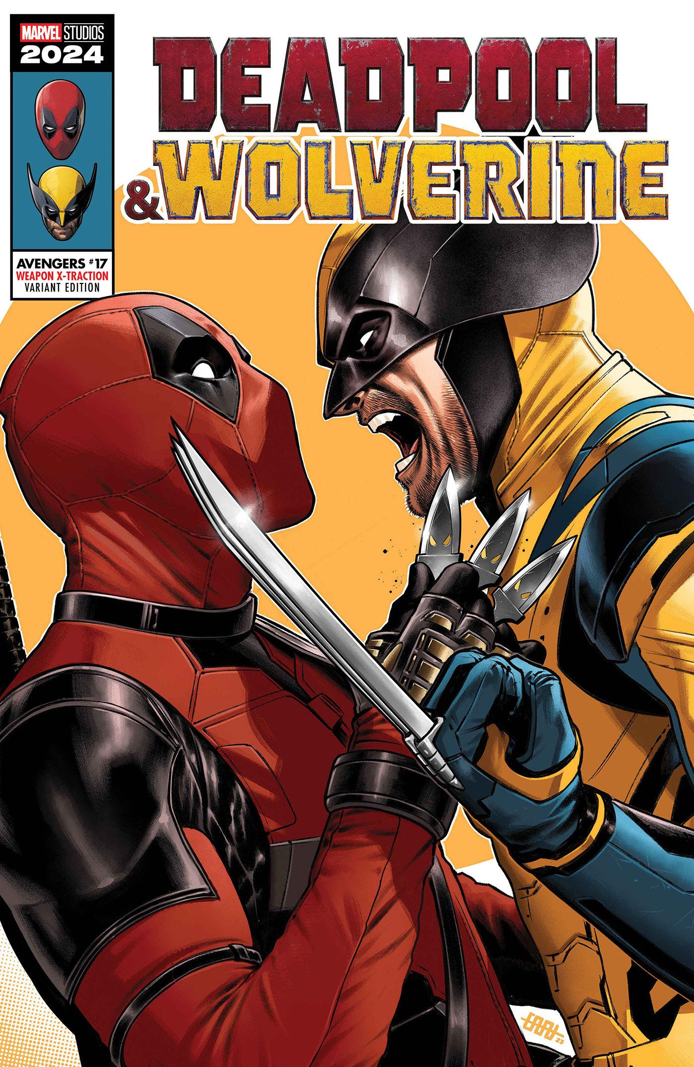 AVENGERS #17 CAFU DEADPOOL & WOLVERINE WEAPON X-TRACTION VARIANT [DPWX] -Releases: 8/7/24
