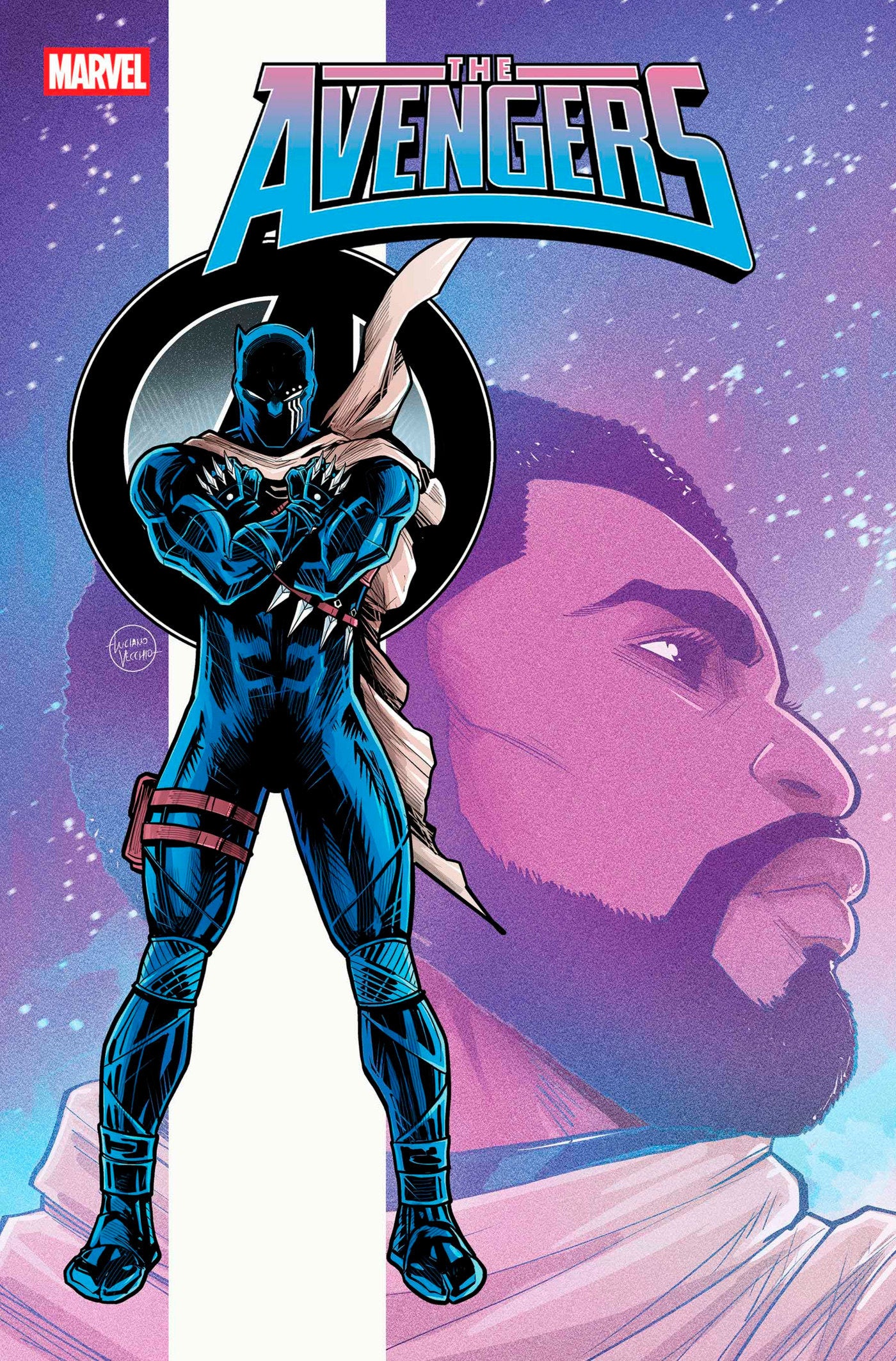 AVENGERS #28 LUCIANO VECCHIO BLACK PANTHER VARIANT [DOOM]  - Release Date:  7/2/25