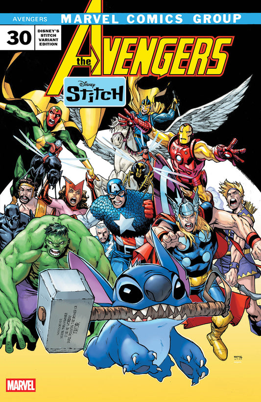 AVENGERS #30 HUMBERTO RAMOS DISNEY STITCH VARIANT - 9/3/25 - Release Date:  9/3/25