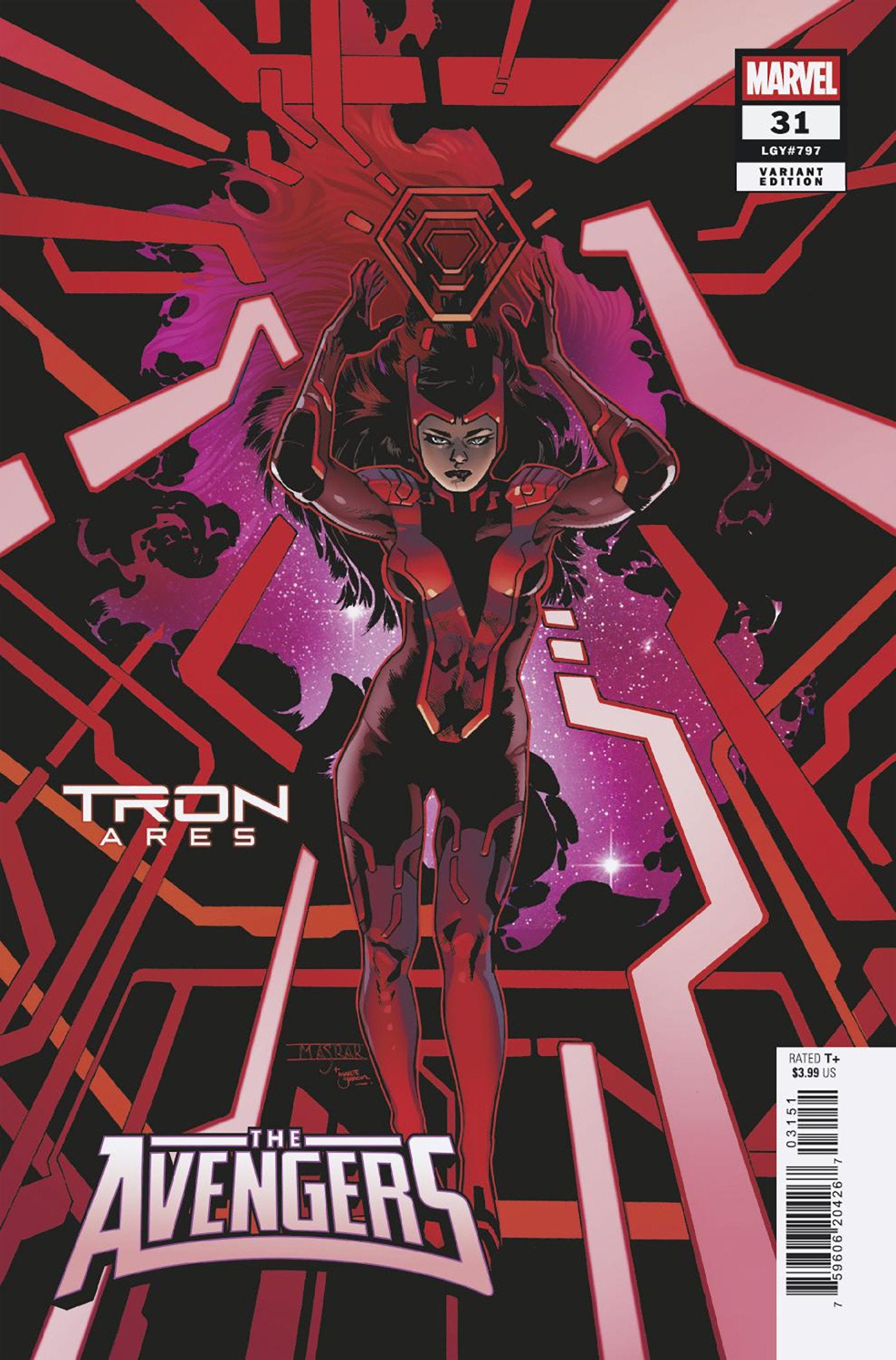 AVENGERS #31 MAHMUD ASRAR TRON: ARES VARIANT ISBN: 75960620426703151 - Release Date: 10/8/25