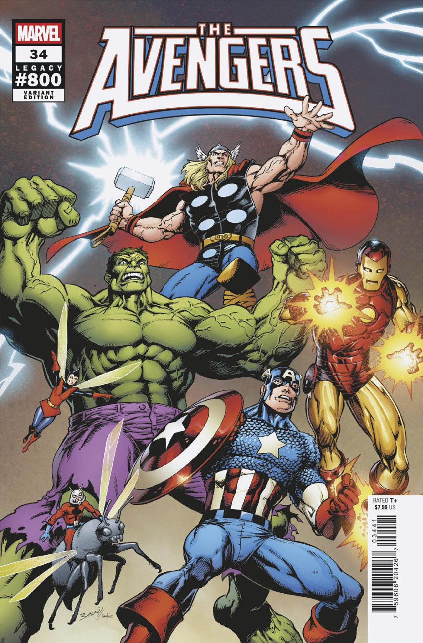 AVENGERS #34 MARK BAGLEY SPOILER VARIANT ISBN: 75960620426703441 - Release Date: 1/14/26