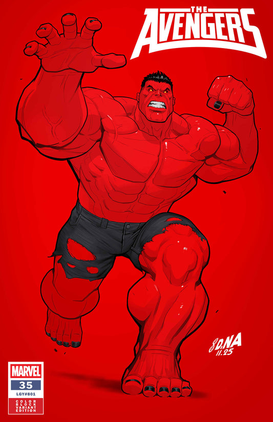 AVENGERS #35 DAVID NAKAYAMA COLOR BLOCK RED VARIANT ISBN: 75960620426703521 - Release Date: 2/4/26
