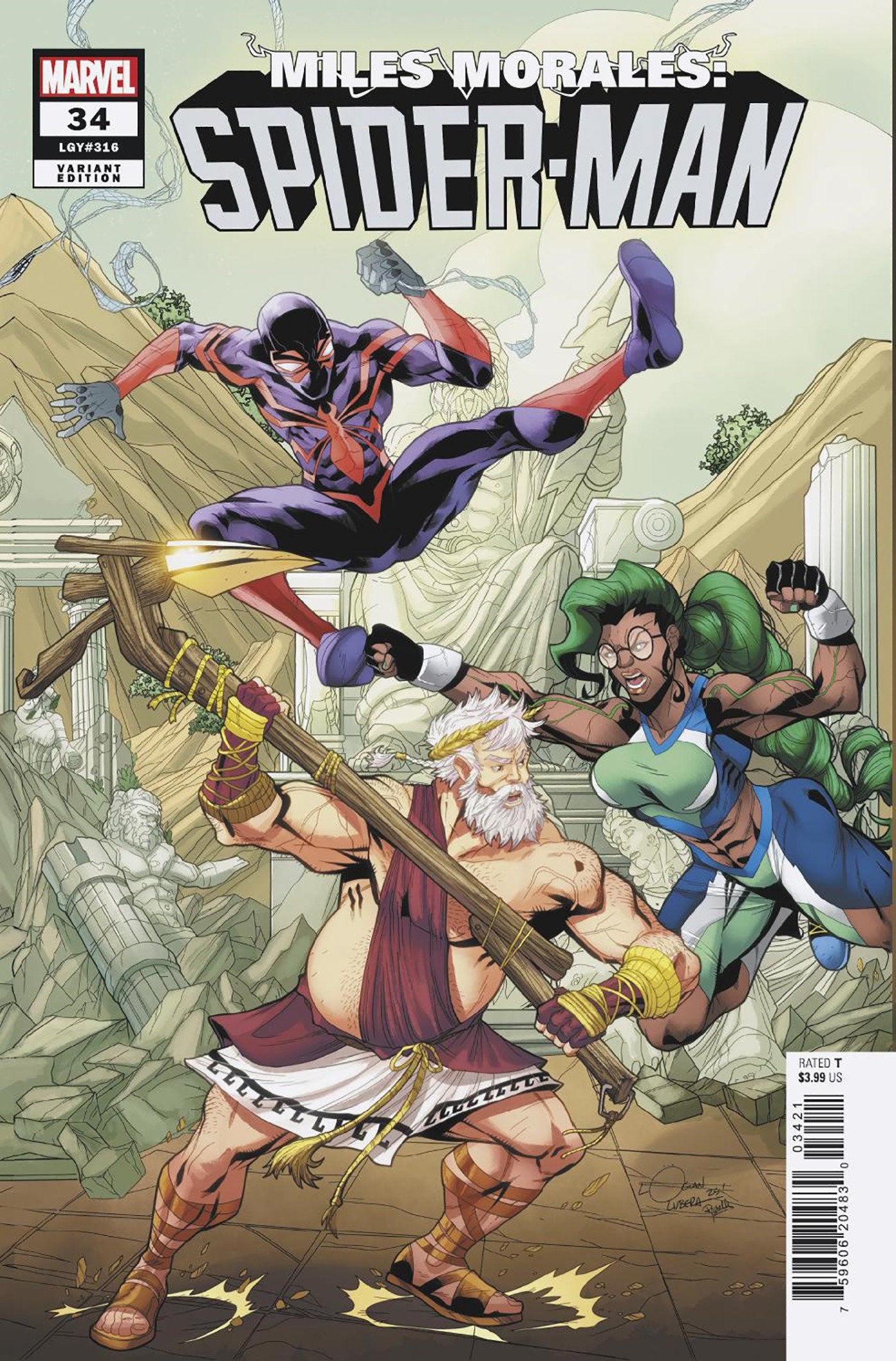 MILES MORALES: SPIDER-MAN #34 LOGAN LUBERA 5-PART CONNECTING VARIANT  - Release Date:  6/25/25