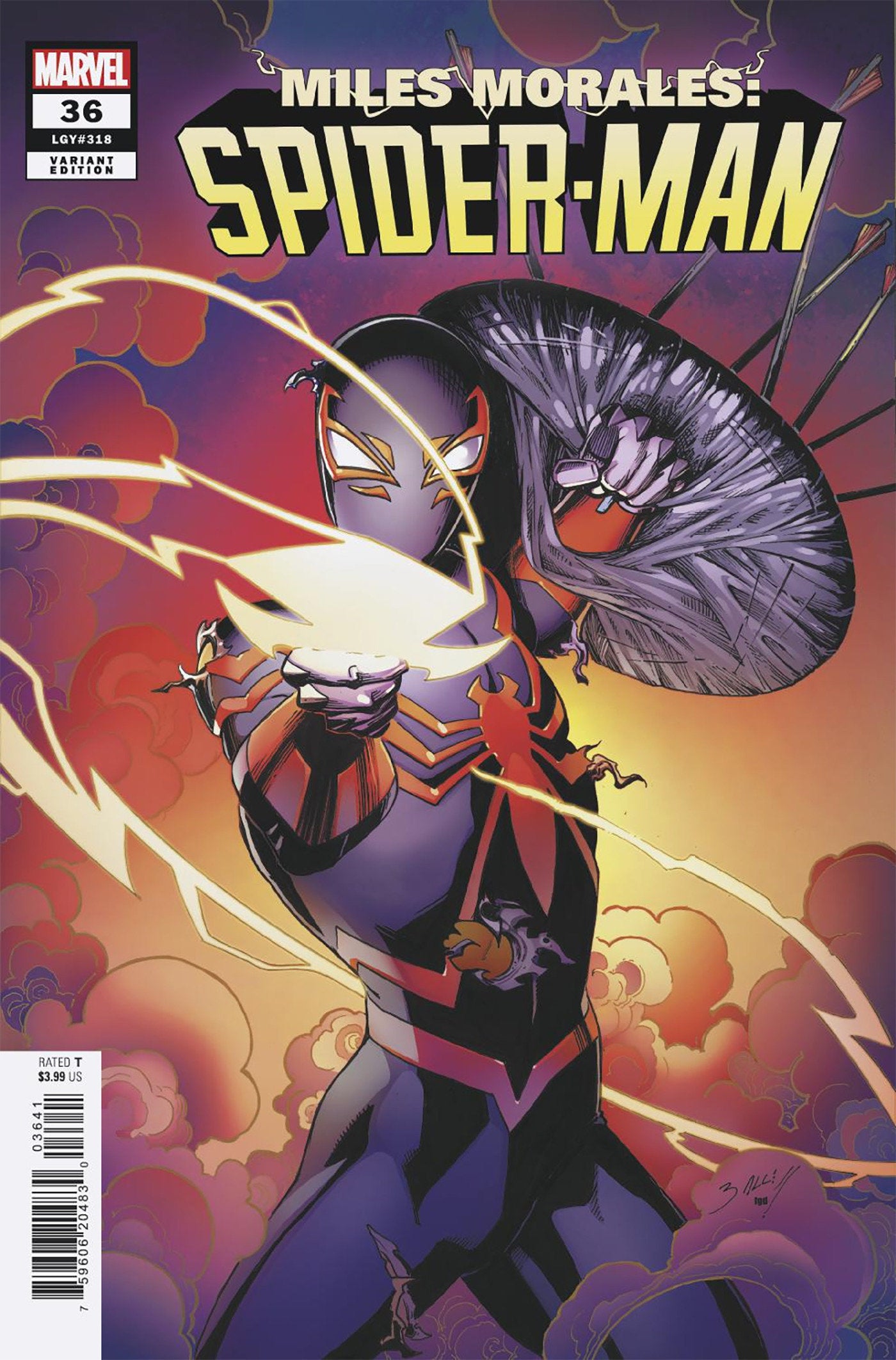 MILES MORALES: SPIDER-MAN #36 MARK BAGLEY VARIANT - ISBN: 75960620483003641 - Release Date:  8/13/25