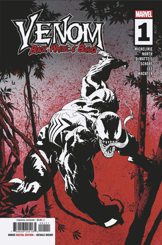 VENOM: BLACK, WHITE & BLOOD #1 - ISBN: 75960620516500111 - Release Date:  8/20/25