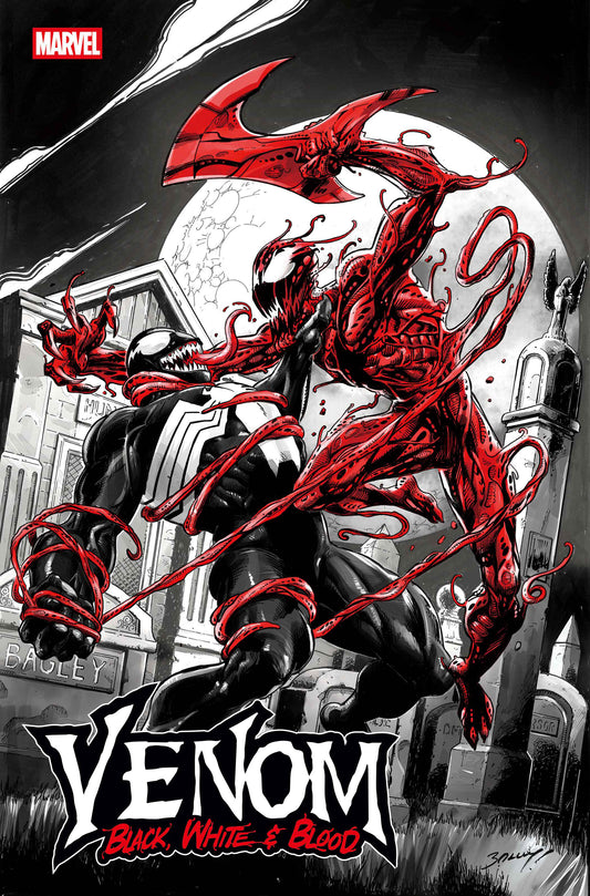 VENOM: BLACK, WHITE & BLOOD #1 MARK BAGLEY VARIANT - ISBN: 75960620516500141 - Release Date:  8/20/25