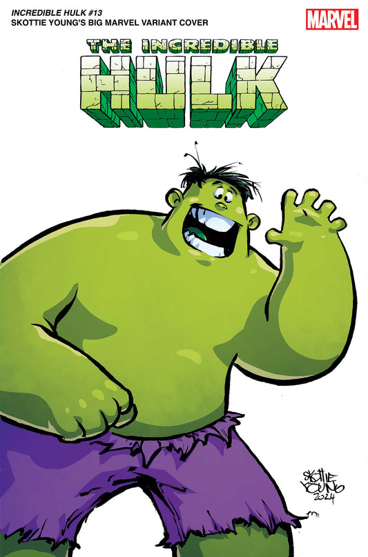 INCREDIBLE HULK #13 SKOTTIE YOUNG'S BIG MARVEL VARIANT - Release Date:  6/12/24