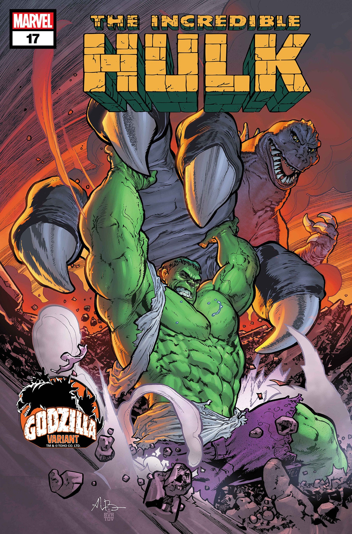 INCREDIBLE HULK #17 ANDREI BRESSAN GODZILLA VARIANT  - Release Date:  9/18/24