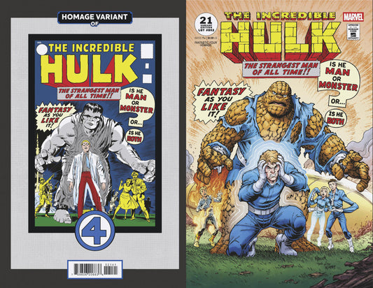 INCREDIBLE HULK #21 TODD NAUCK FANTASTIC FOUR HOMAGE VARIANT  - Release Date:  1/15/25