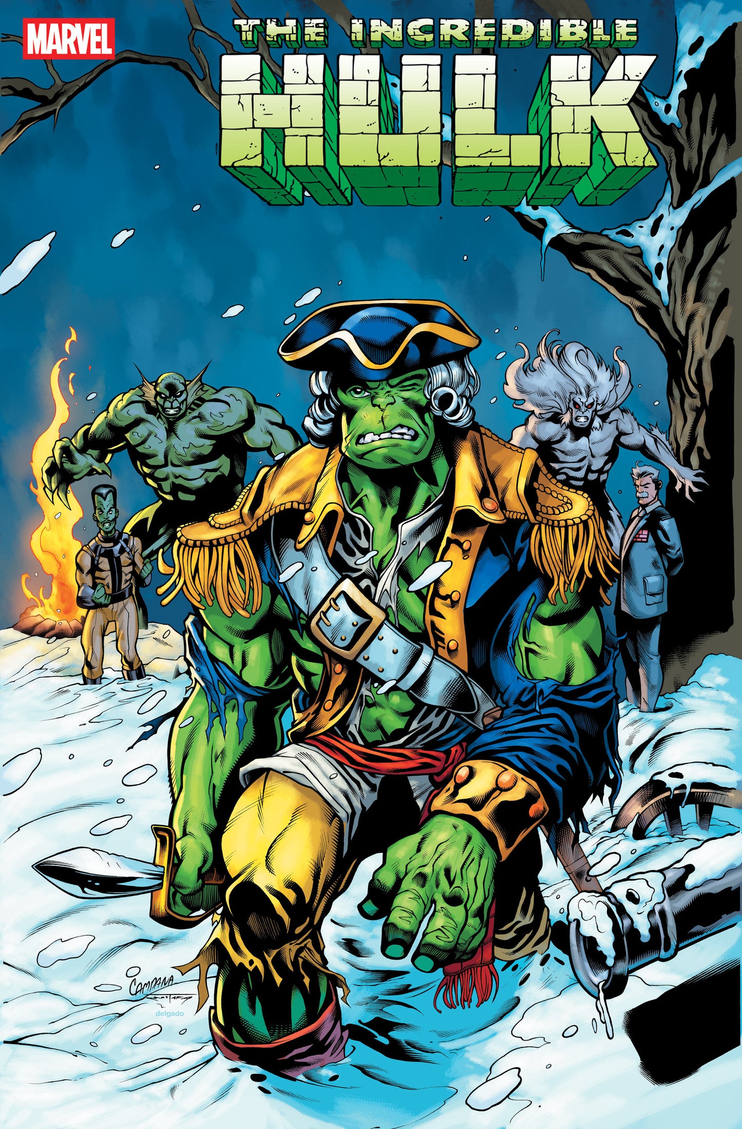 INCREDIBLE HULK #29 CHRIS CAMPANA 250TH HOMAGE VARIANT - 9/17/25 - Release Date:  9/17/25