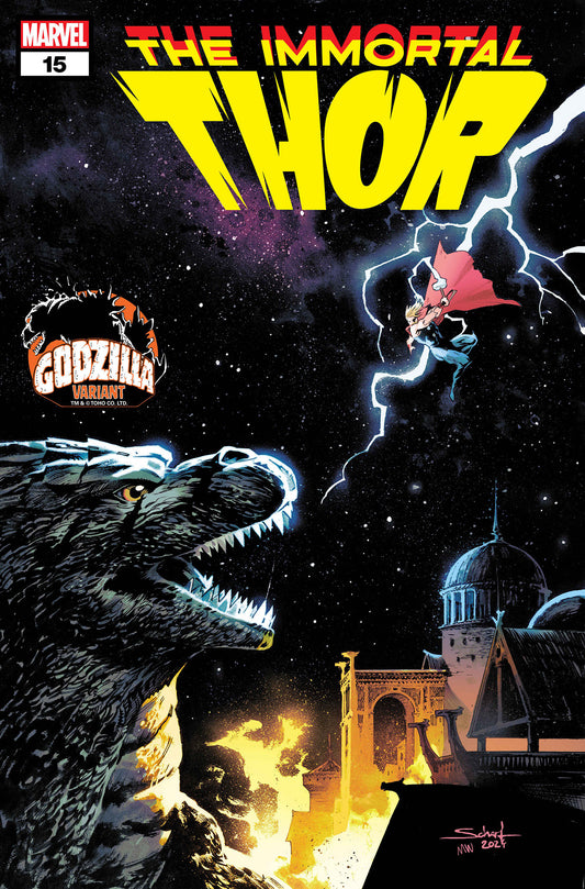 IMMORTAL THOR #15 JONAS SCHARF GODZILLA VARIANT  - Release Date:  9/4/24