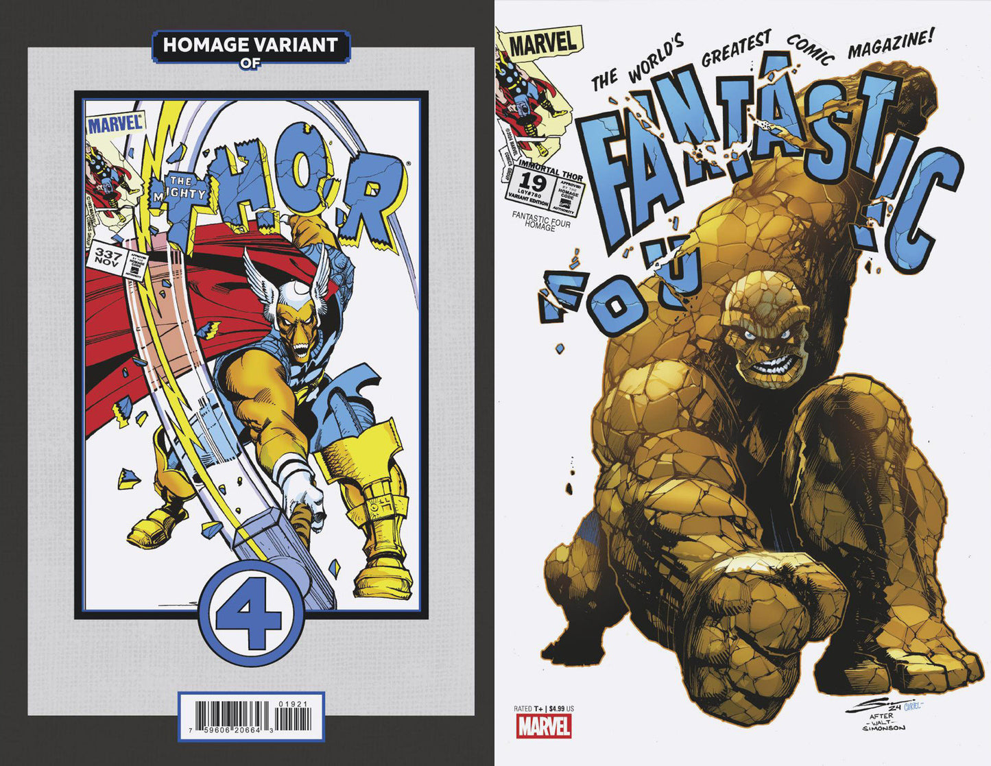 IMMORTAL THOR #19 GERARDO SANDOVAL FANTASTIC FOUR HOMAGE VARIANT  - Release Date:  1/15/25