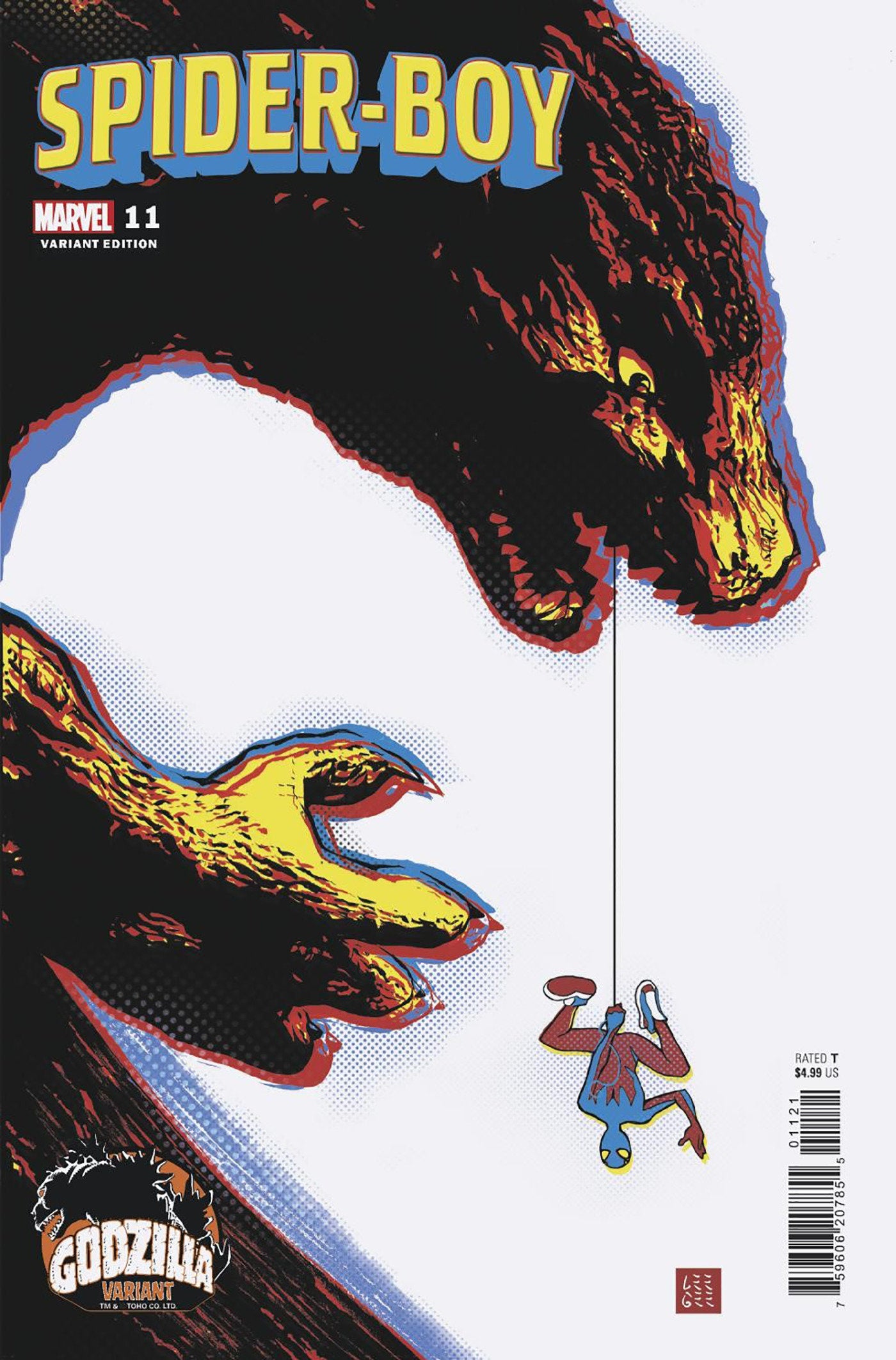 SPIDER-BOY #11 LEE GARBETT GODZILLA VARIANT  - Release Date:  9/4/24