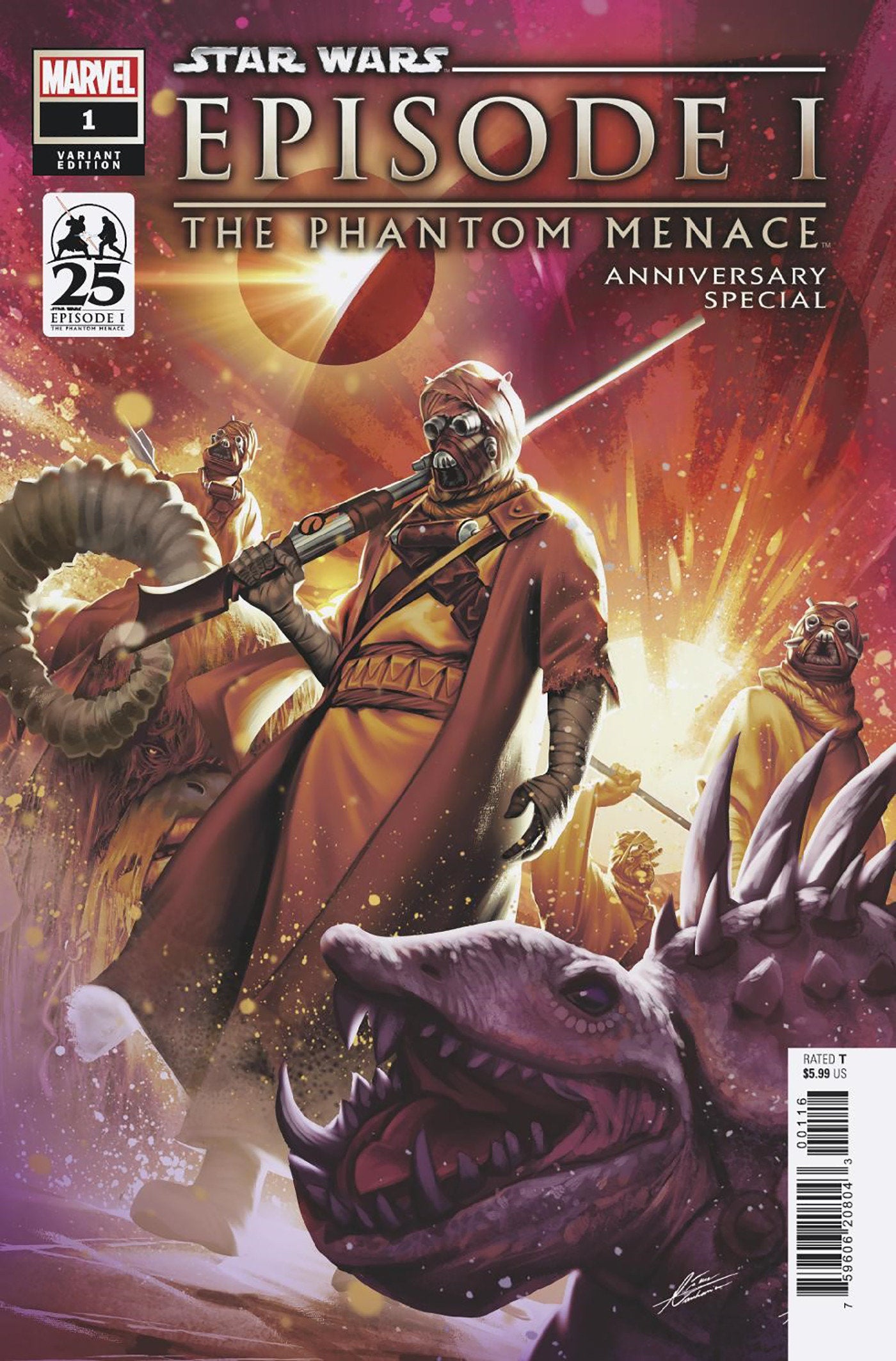 STAR WARS: PHANTOM MENACE 25TH ANNIVERSARY SPECIAL #1 MATEUS MANHANINI VARIANT - Release Date:  5/1/24