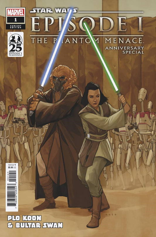 STAR WARS: PHANTOM MENACE 25TH ANNIVERSARY SPECIAL #1 PHIL NOTO PLO KOON & BULTA R SWAN MASTER & APPRENTICE VARIANT - Release Date:  5/1/24