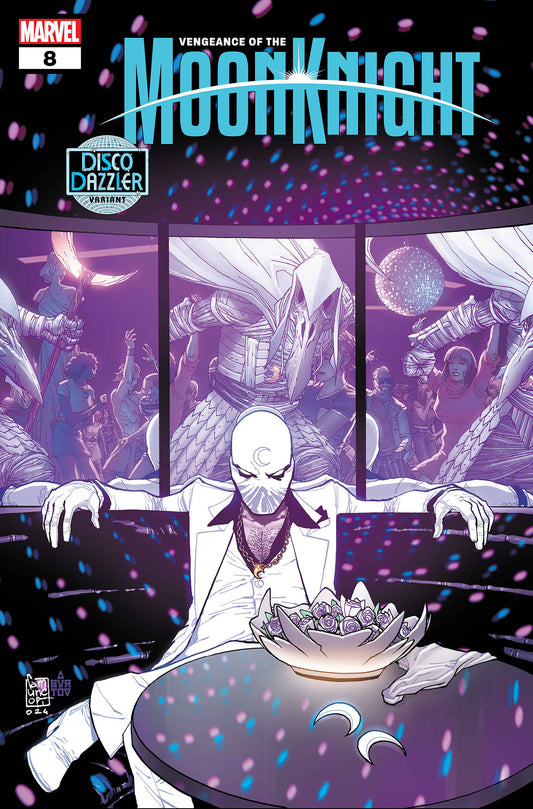 VENGEANCE OF THE MOON KNIGHT #8 GIUSEPPE CAMUNCOLI DISCO DAZZLER VARIANT  - Release Date: 8/14/24