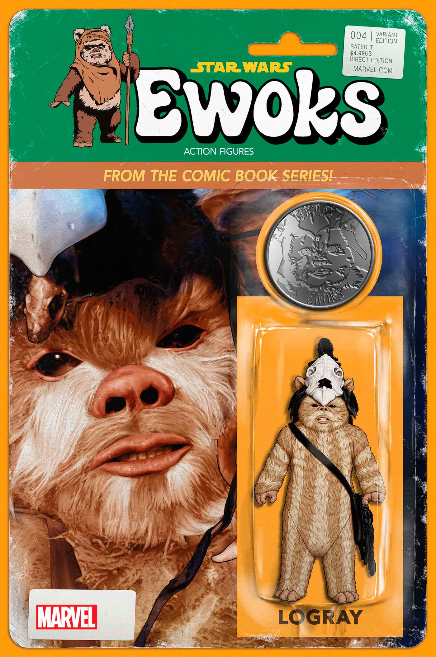 STAR WARS: EWOKS #4 JOHN TYLER CHRISTOPHER ACTION FIGURE VARIANT  - Release Date:  1/29/25