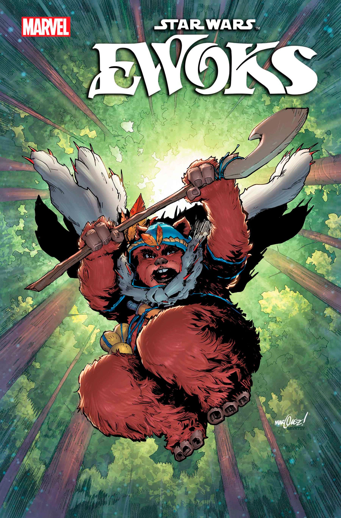 STAR WARS: EWOKS #4 DAVID MARQUEZ VARIANT  - Release Date:  1/29/25