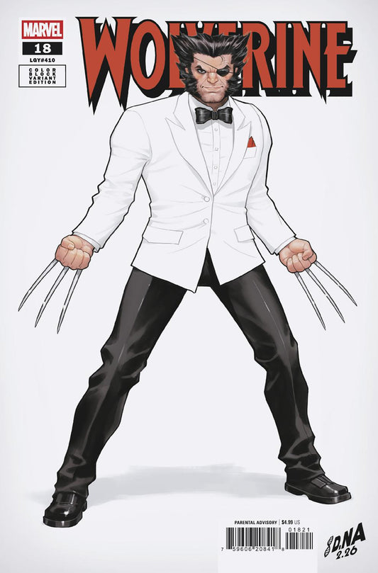 WOLVERINE #18 DAVID NAKAYAMA COLOR BLOCK WHITE VARIANT ISBN: 75960620841801821 - FOC DATE: 3/8/26  - Release Date: 4/8/26