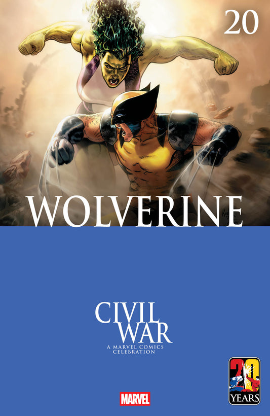 WOLVERINE #20 AARON KUDER CIVIL WAR CELEBRATION VARIANT ISBN: 75960620841802021 - FOC DATE: 4/12/26  - Release Date: 5/13/26