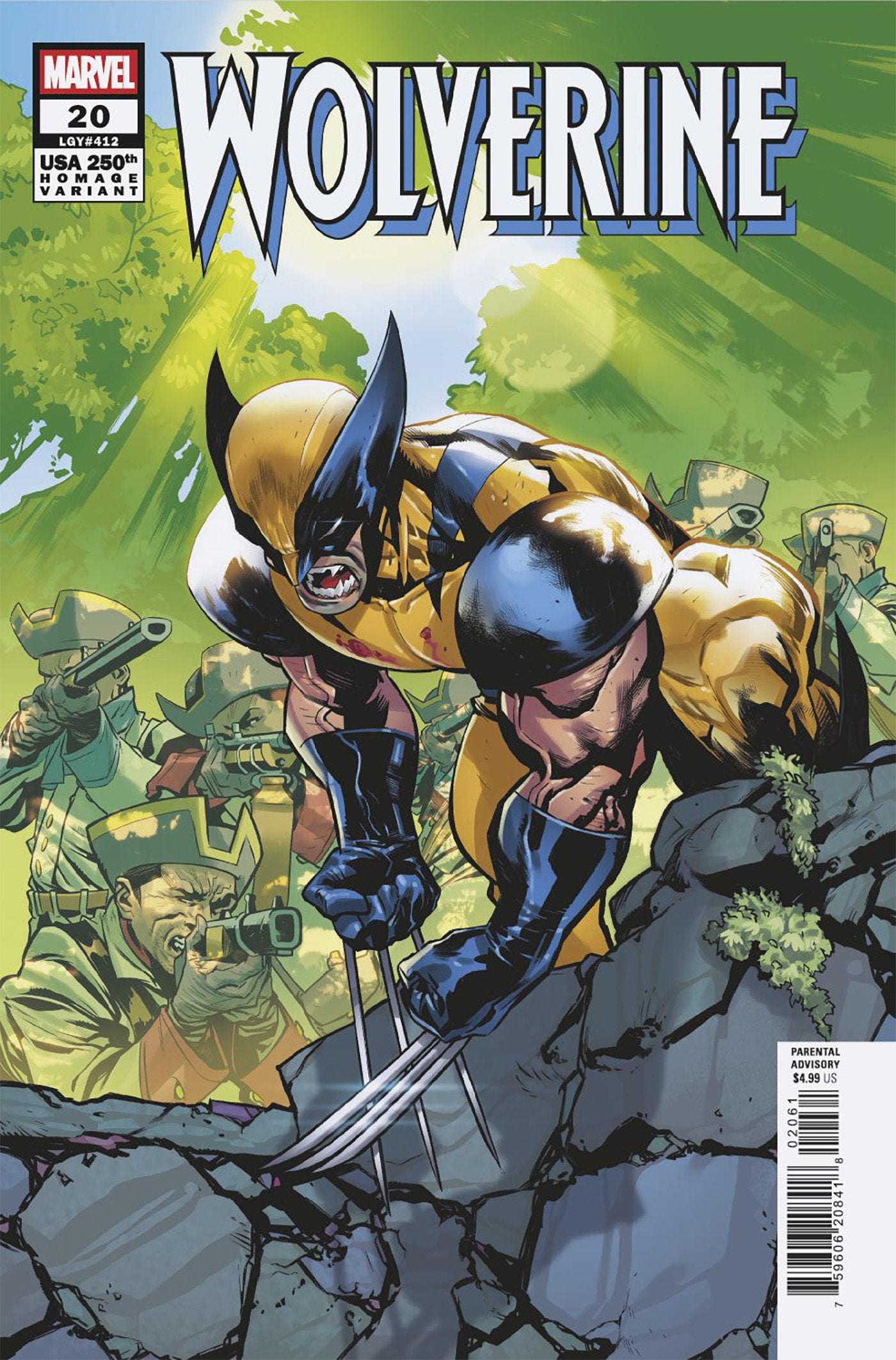 WOLVERINE #20 FRANCESCO MANNA 250TH HOMAGE VARIANT ISBN: 75960620841802061 - FOC DATE: 4/12/26  - Release Date: 5/13/26