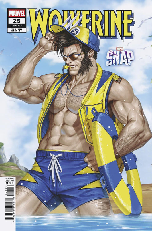 WOLVERINE #25 INHYUK LEE MARVEL SNAP SWIMSUIT VARIANT ISBN: 75960620841802551 - FOC DATE: 7/12/26  - Release Date: 8/12/26