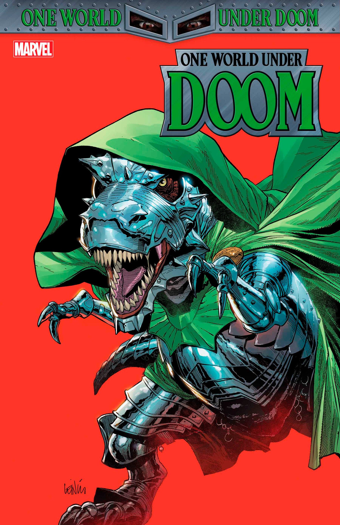 ONE WORLD UNDER DOOM #2 LEINIL YU DOOMASAUR VARIANT  - Release Date:  3/19/25