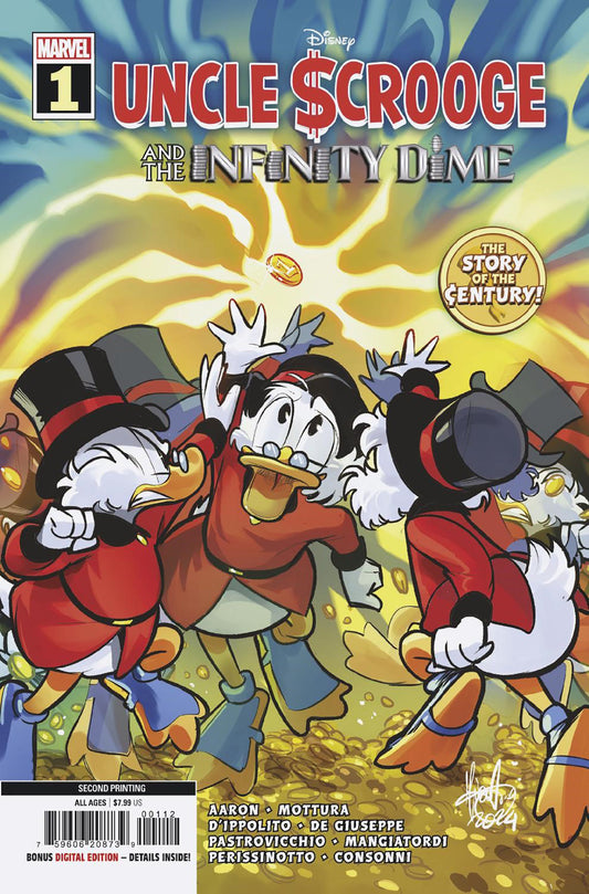 UNCLE SCROOGE AND THE INFINITY DIME #1 MIRKA ANDOLFO 2ND PRINTING VARIANT -Releases: 7/31/24