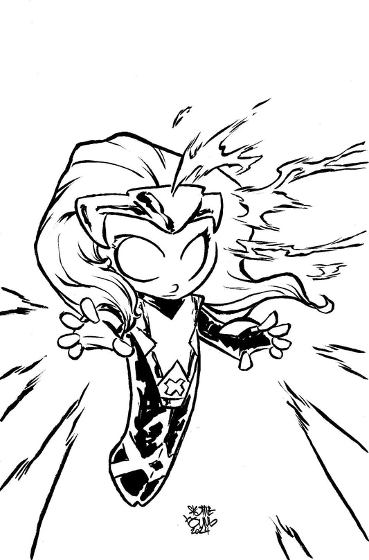 1:50 X-MEN: BLOOD HUNT - JUBILEE #1 SKOTTIE YOUNG'S BIG MARVEL VIRGIN BLACK AND WHITE  VARIANT [BH] - Release Date:  6/12/24