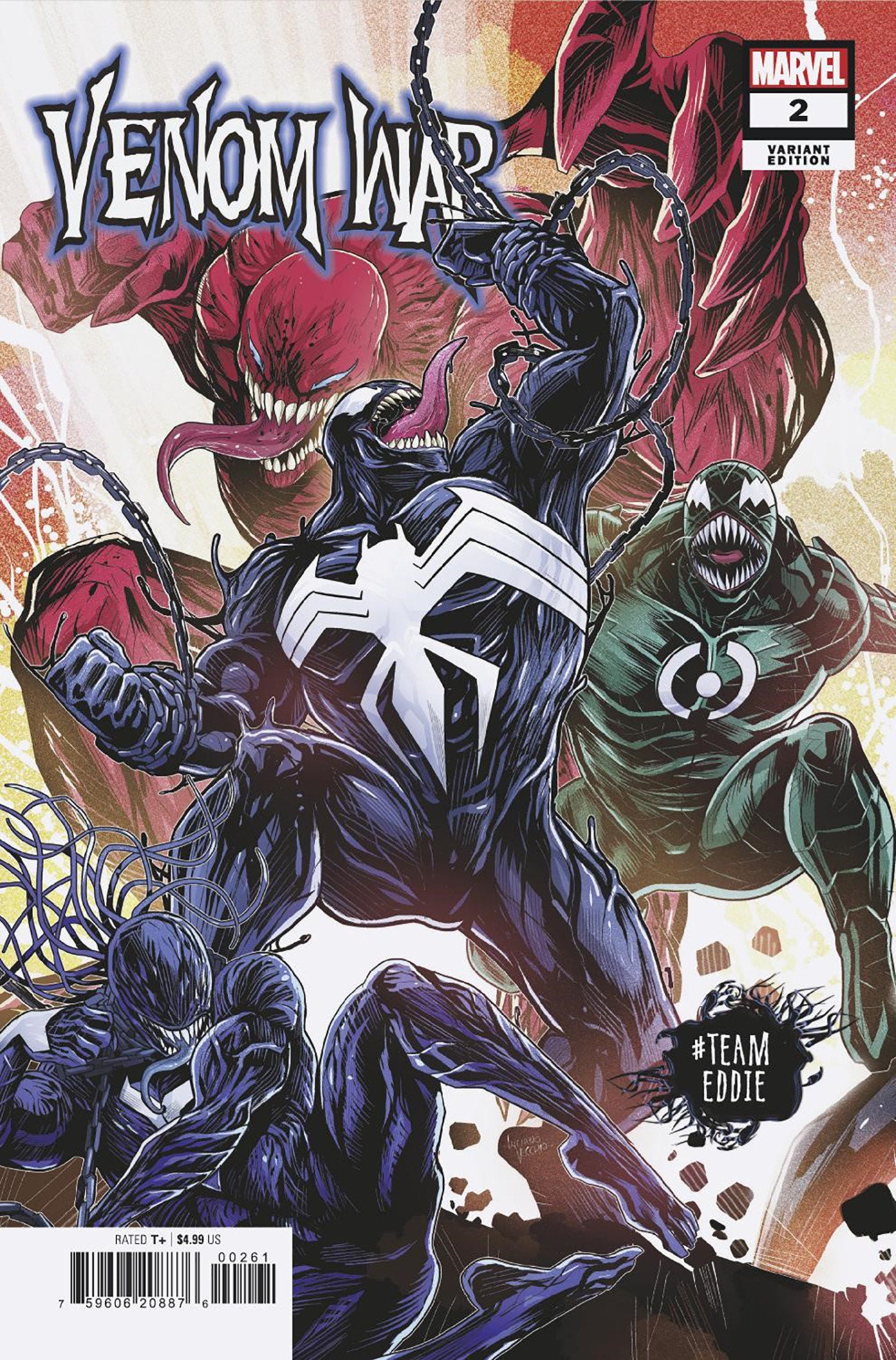 VENOM WAR #2 LUCIANO VECCHIO TEAM EDDIE VARIANT [VW]  - Release Date:  9/4/24