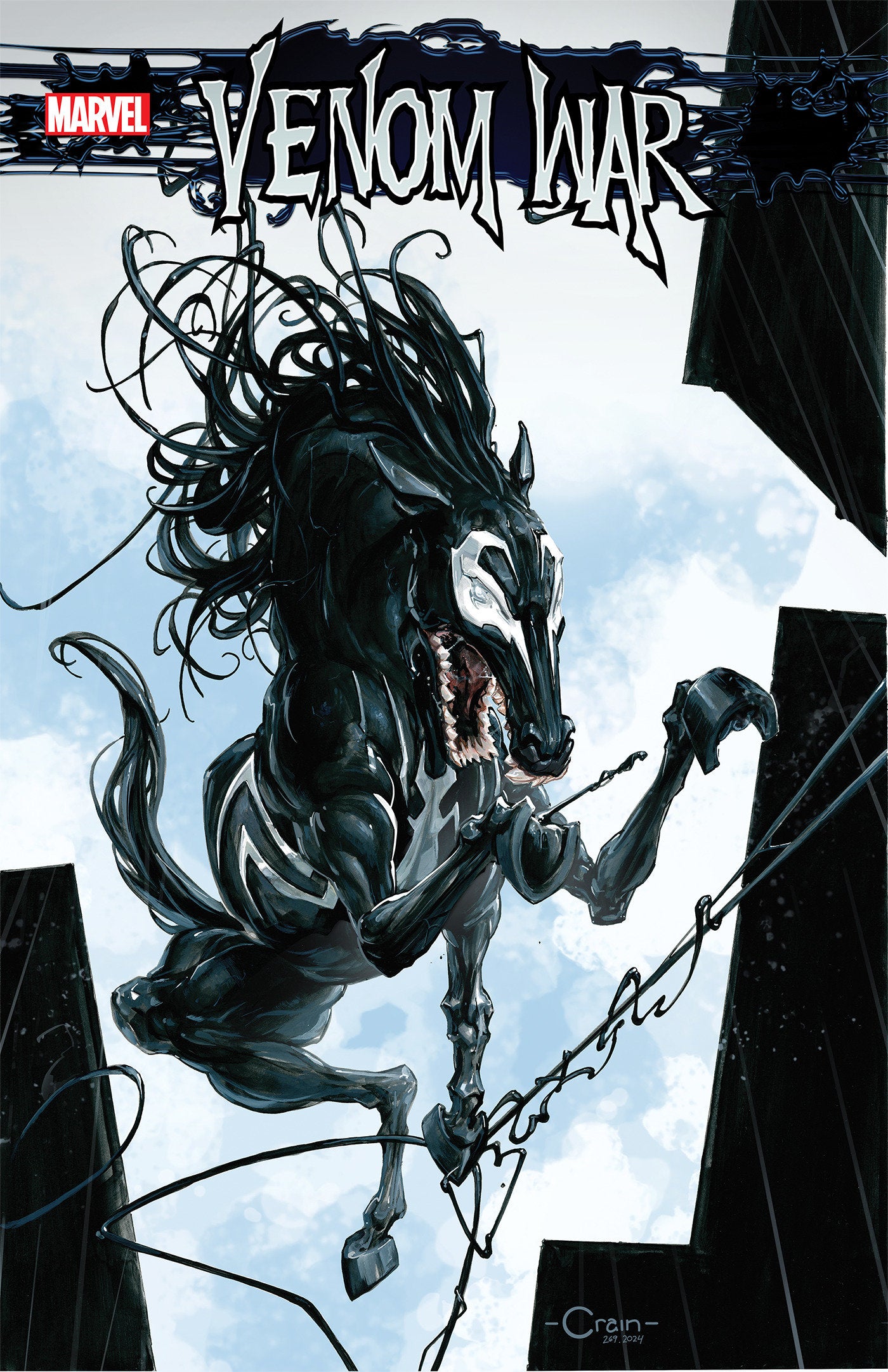 VENOM WAR #5 CLAYTON CRAIN VENOM HORSE VARIANT [VW]  - Release Date:  11/27/24