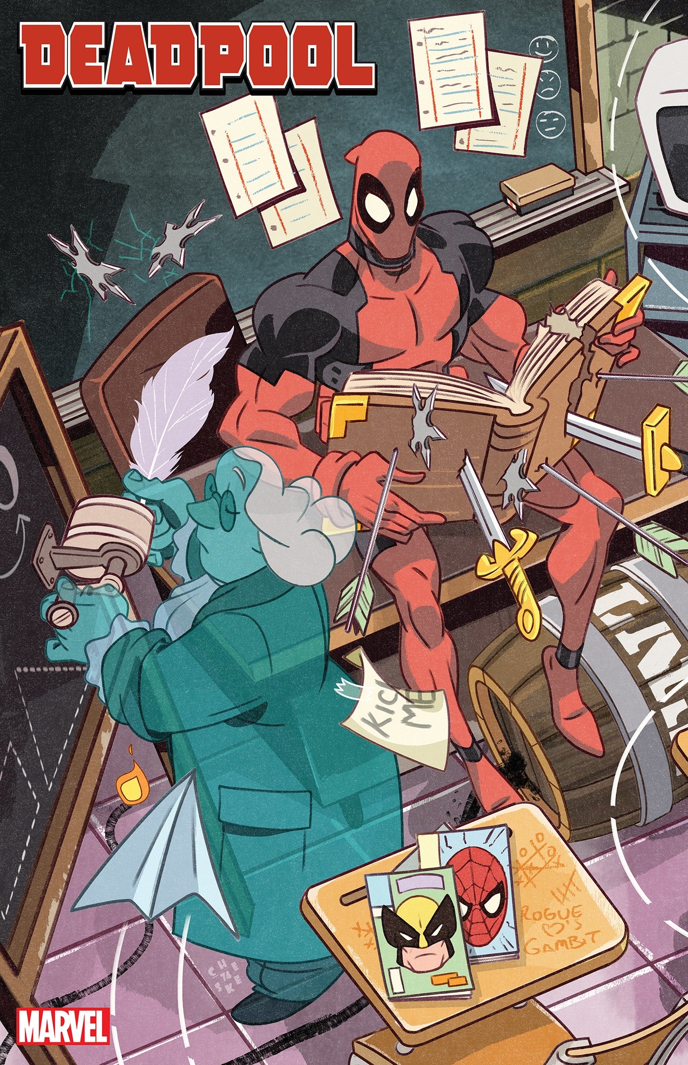 DEADPOOL #1 SEAN GALLOWAY SATURDAY MORNING CONNECTING VARIANT - Release Date:  4/3/24